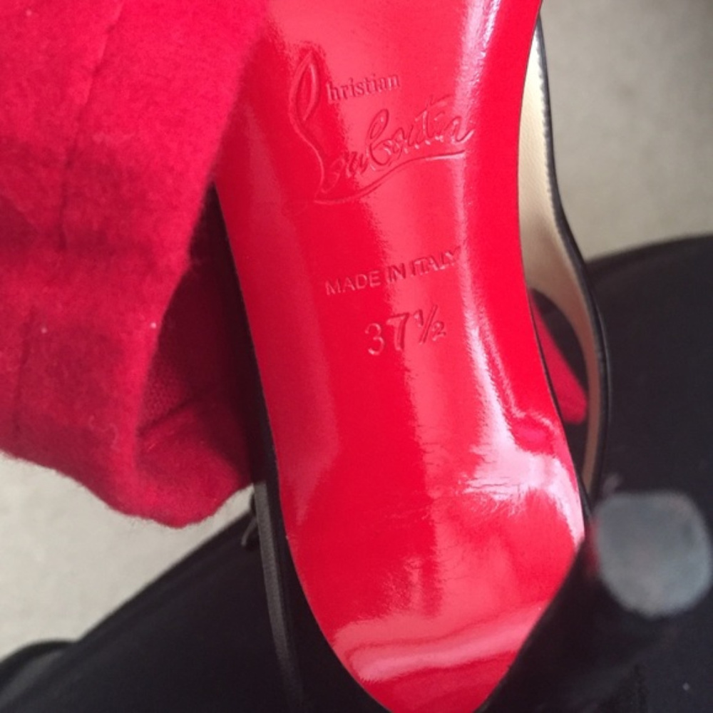 Athena Alta 100 Suede Patent Combination Sandals - Picture 6 of 12